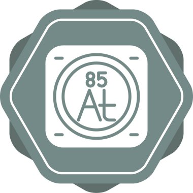 Kimyasal element ağ basit illüstrasyon