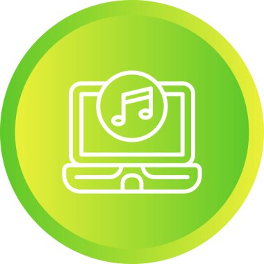 Bilgisayar. Web simgesi basit illüstrasyon 