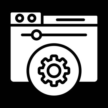 Çamaşır makinesi vektör simgesi