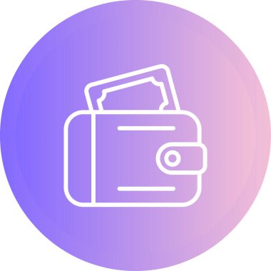 cüzdan ikonu vektör illüstrasyonu