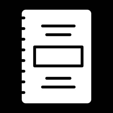 belge vektörü düz simge