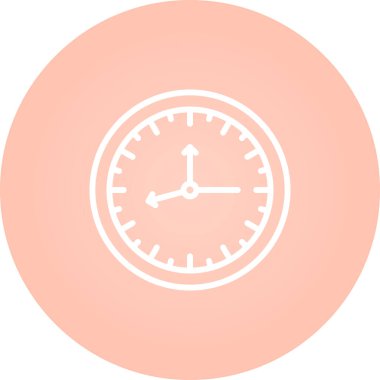 Saat simgesi, basit vektör illüstrasyonu