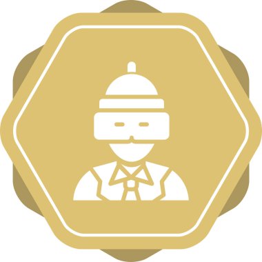 Robot simgesinin vektör illüstrasyonu