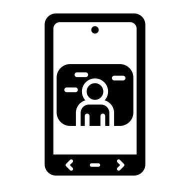 akıllı telefon simgesi vektör illüstrasyonu