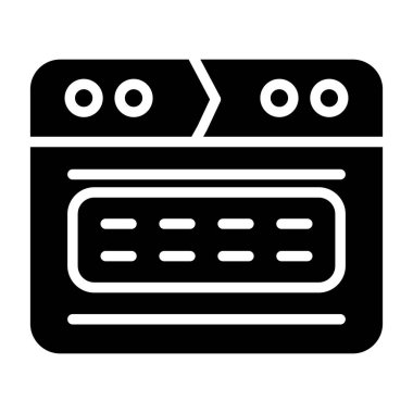 mikrodalga vektör düz simge