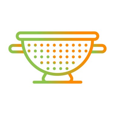 Colander web simgesi vektör illüstrasyonu 