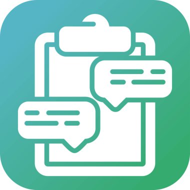 Konuş. Web simgesi basit illüstrasyon