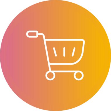 Alışveriş arabasının vektör çizimi