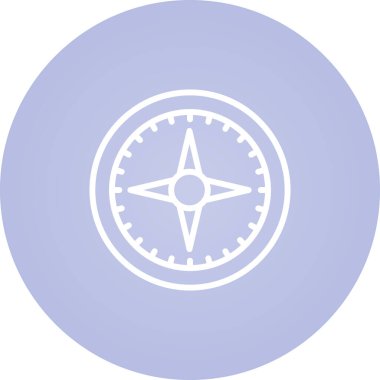 pusula simgesi web basit illüstrasyon
