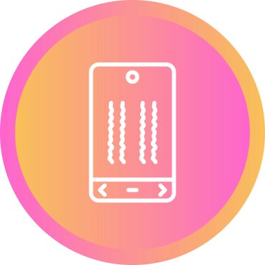 Benzersiz akıllı telefon ikonu vektör illüstrasyonu
