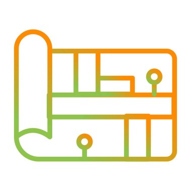 Modern bir simgenin vektör illüstrasyonu