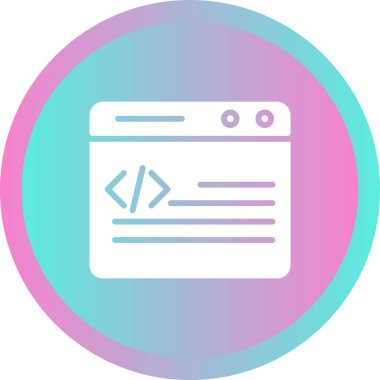 Web tarayıcı vektör simgesi modern basit vektör illüstrasyonu