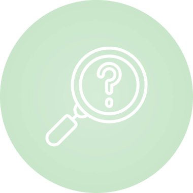 büyütme cam vektör simgesi