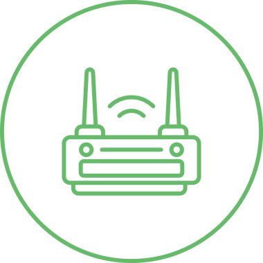router simgesi web basit illüstrasyon