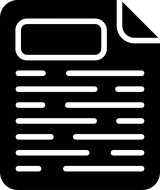 gazete simgesi vektör illüstrasyonu