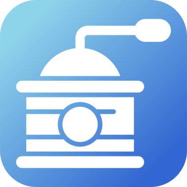 Kahve Öğütücü Web simgesi vektör çizimi