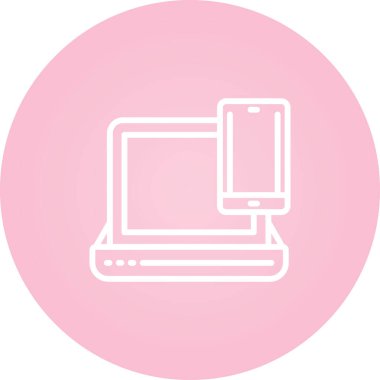 Bilgisayar. Web simgesi basit illüstrasyon 