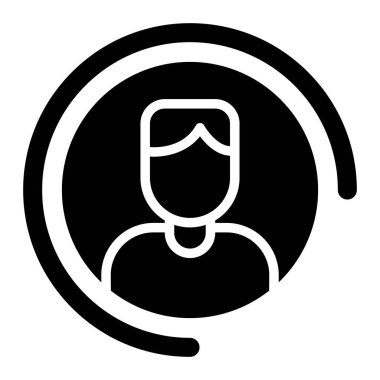 Kulaklık simgesi olan Avatar Adam