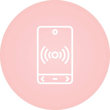 Telefon simgesinin vektör illüstrasyonu