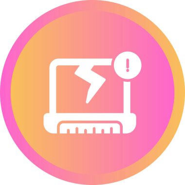 Bilgisayar. Web simgesi basit illüstrasyon 