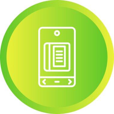 Eşsiz elektronik kitap vektör simgesi