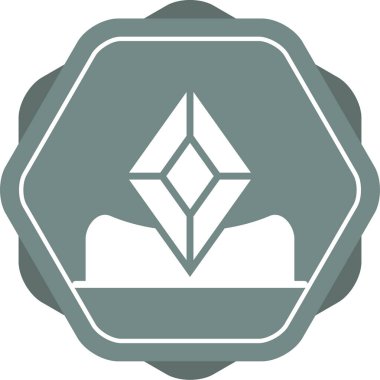 Elmas simgesi vektör illüstrasyonu