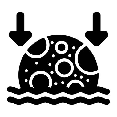 Ay ağ simgesinin vektör illüstrasyonu