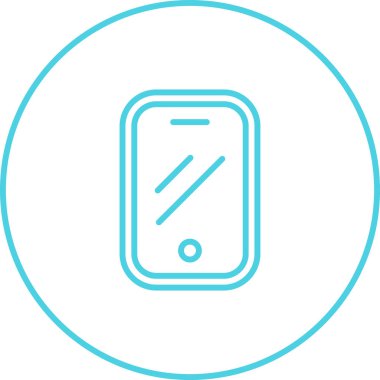 Modern akıllı telefon simgesinin vektör çizimi