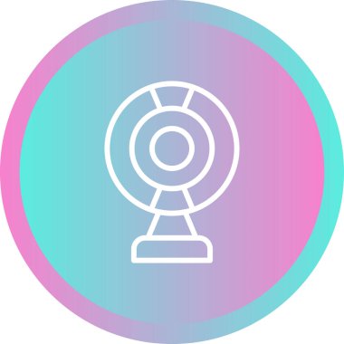 Web kamerası web simgesi vektör illüstrasyonu