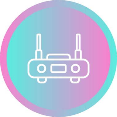 router simgesi web basit illüstrasyon