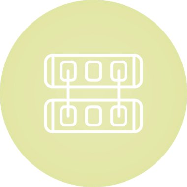 Eşsiz Soket Vektör Satır Simgesi