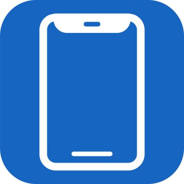 Akıllı telefon. Web simgesi basit illüstrasyon