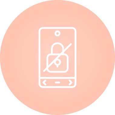 Cep telefonu simgesinin vektör illüstrasyonu