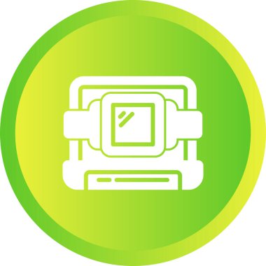 dizüstü bilgisayar simgesi, web basit illüstrasyon