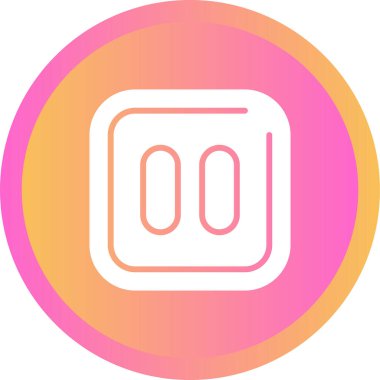 Pil. Web simgesi basit illüstrasyon