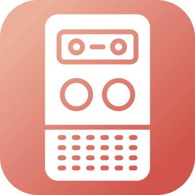 Radyo simgesinin vektör illüstrasyonu