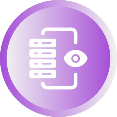 Sunucu İzleme Web simgesi vektör illüstrasyonu 