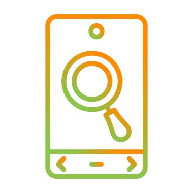 Arama vektörü simgesi modern basit illüstrasyon