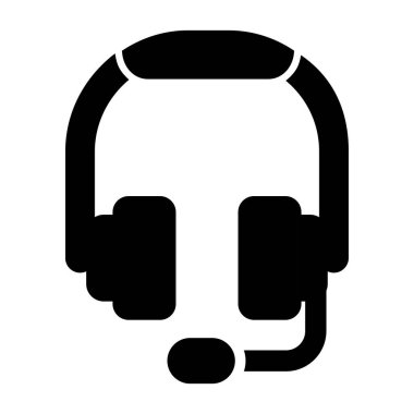 kulaklıklar web simgesi, vektör illüstrasyonu