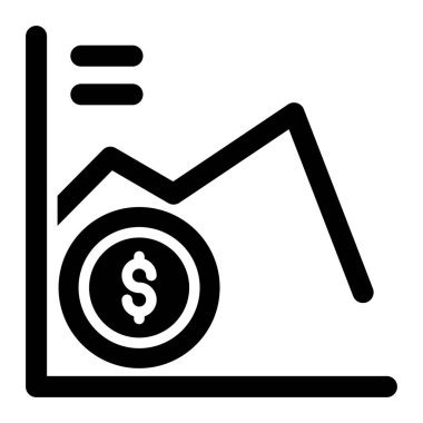 Dolar vektör sembolü düz simge