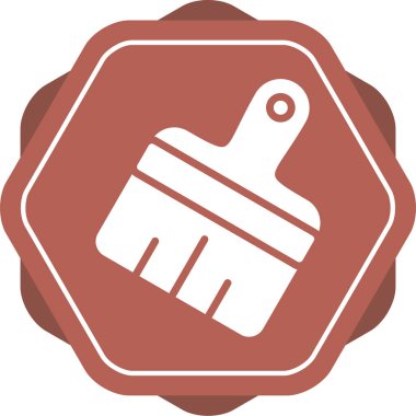 Boya fırçası web simgesi, vektör illüstrasyonu