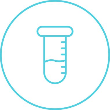 test tübü web simgesi vektör çizimi