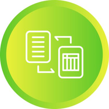 Belge. Web simgesi basit illüstrasyon