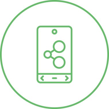 akıllı telefon simgesi vektör illüstrasyonu