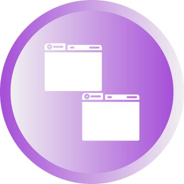 Windows web simgesi vektör çizimi