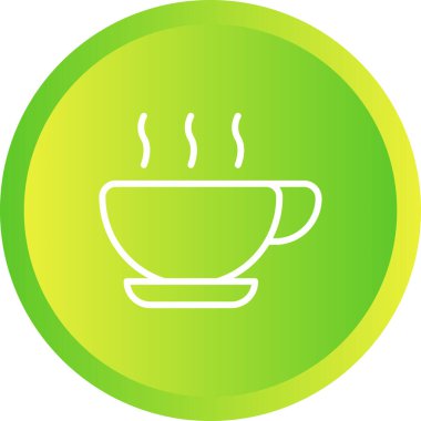 Bardak. Web simgesi basit illüstrasyon