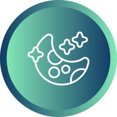 Ay ağ simgesinin vektör illüstrasyonu