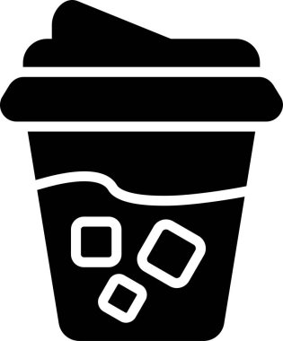 Bardak. Web simgesi basit illüstrasyon