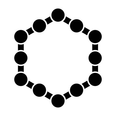 Bir zincir simgesinin vektör illüstrasyonu