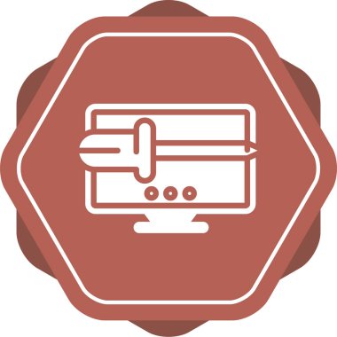 seo modern simgesinin vektör illüstrasyonu